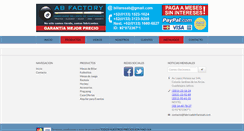 Desktop Screenshot of fabricadebillaresab.com